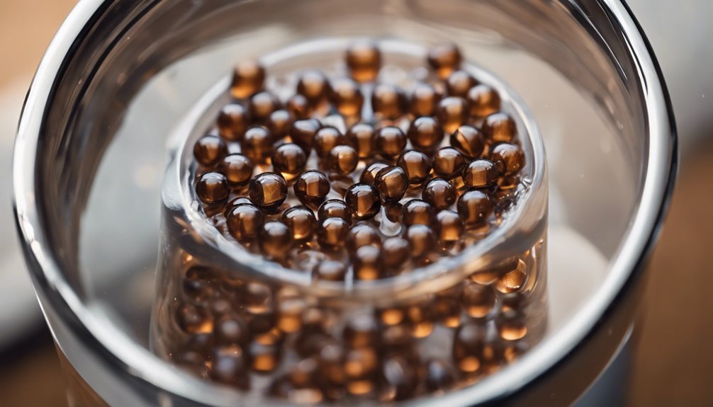 brown beads water softener