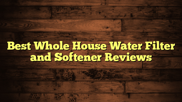 Best Whole House Water Filter and Softener Reviews