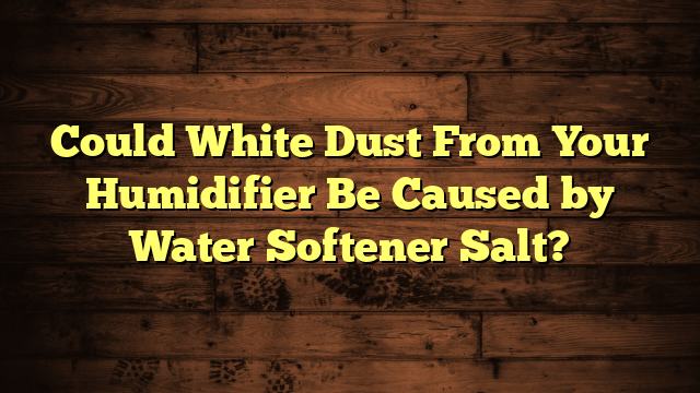 Could White Dust From Your Humidifier Be Caused by Water Softener Salt?