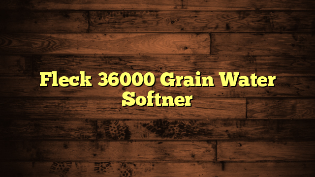 Fleck 36000 Grain Water Softner