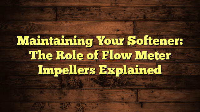 Maintaining Your Softener: The Role of Flow Meter Impellers Explained