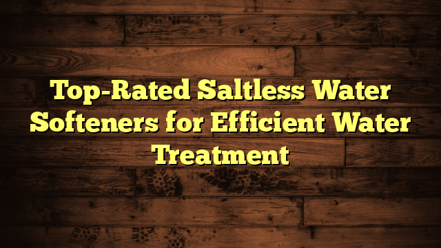 Top-Rated Saltless Water Softeners for Efficient Water Treatment